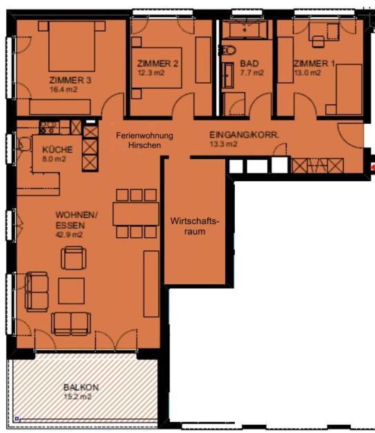 Ferienwohnung Hirschen Gossau  Exterior photo